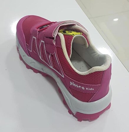 Pembe Pinsen Bantlı Lastikli Kız Çocuk Yürüyüş Ayakkabı